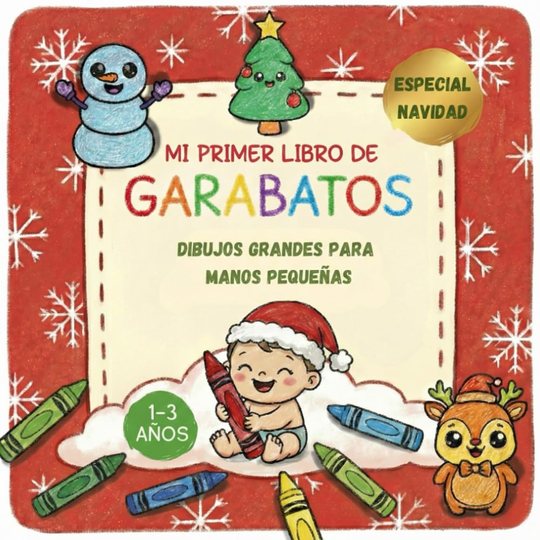 Mi primer libro de garabatos de Navidad