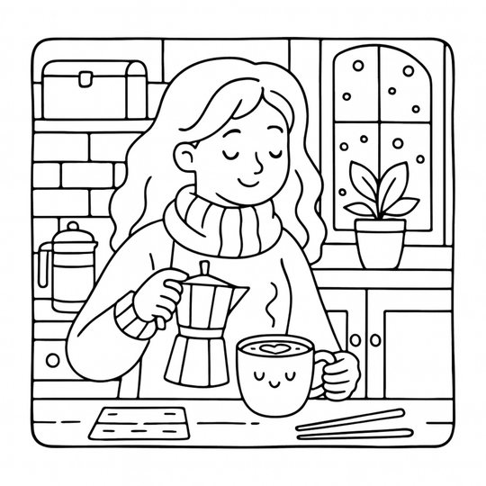 Café y plantas