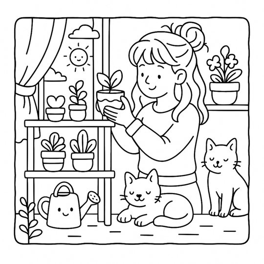 En casa con los gatos