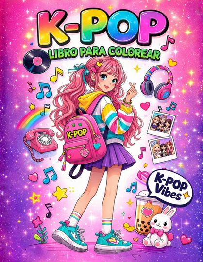 K-Pop libro para colorear